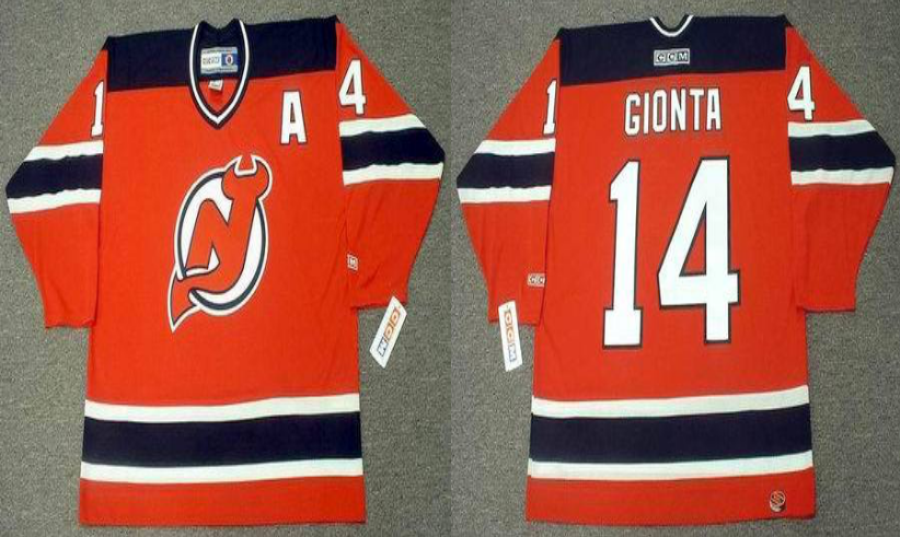 2019 Men New Jersey Devils #14 Gionta red CCM NHL jerseys